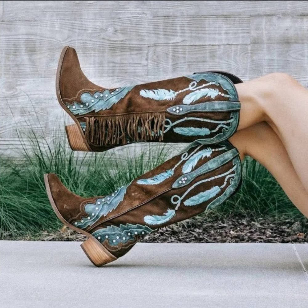 DINGO #DREAM CATCHER LEATHER BOOT 8M